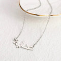 Personalised / Customised Gold Name necklace Arabic and English For women